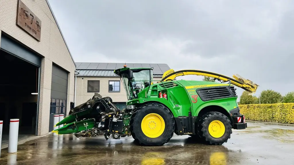 Geringhoff Rota Disc invoermechanisme in actie